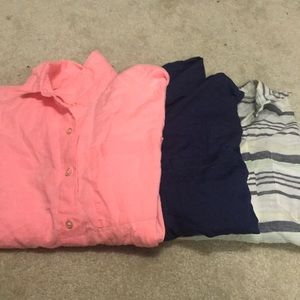 Linen button ups boyfriend fit